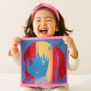 دستمال حوله ای طرح میکاسا